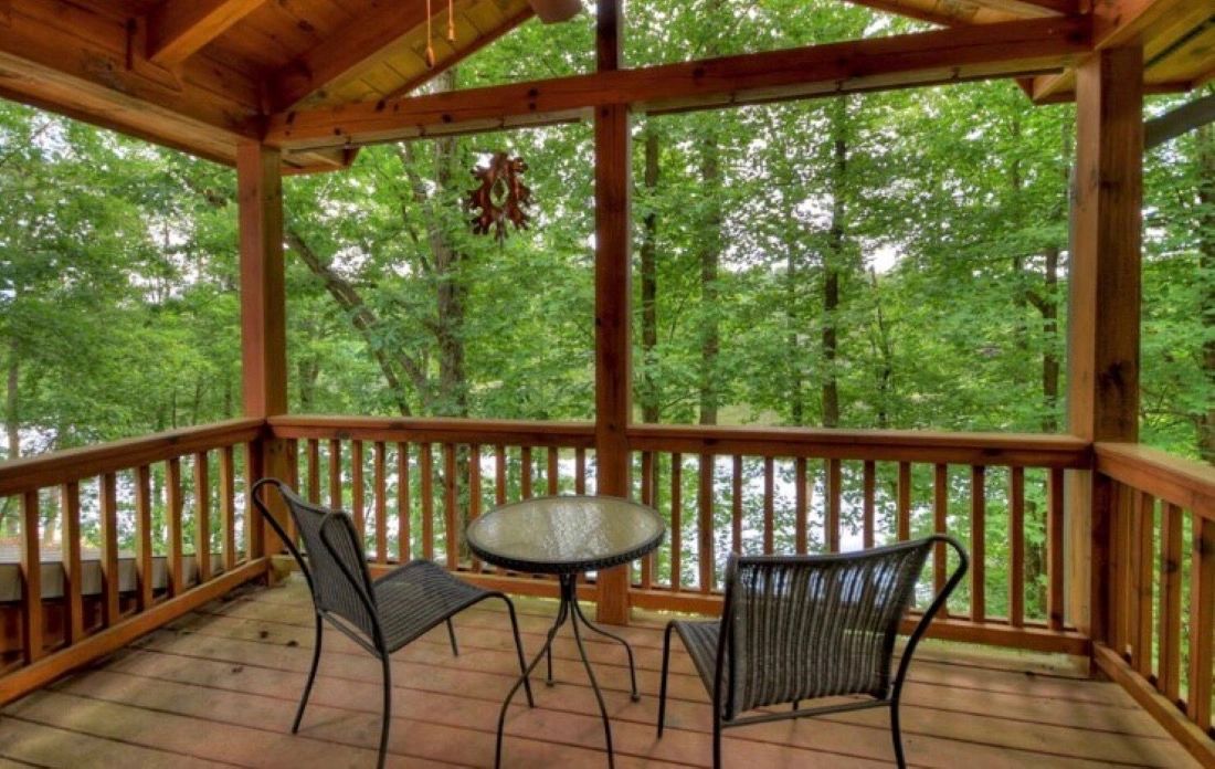 Morning coffee on the master deck